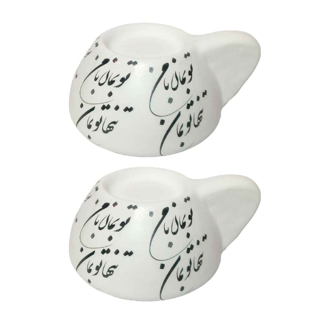 Main image of 陶瓷茶蜡烛灯 2 件套 – Beman 款