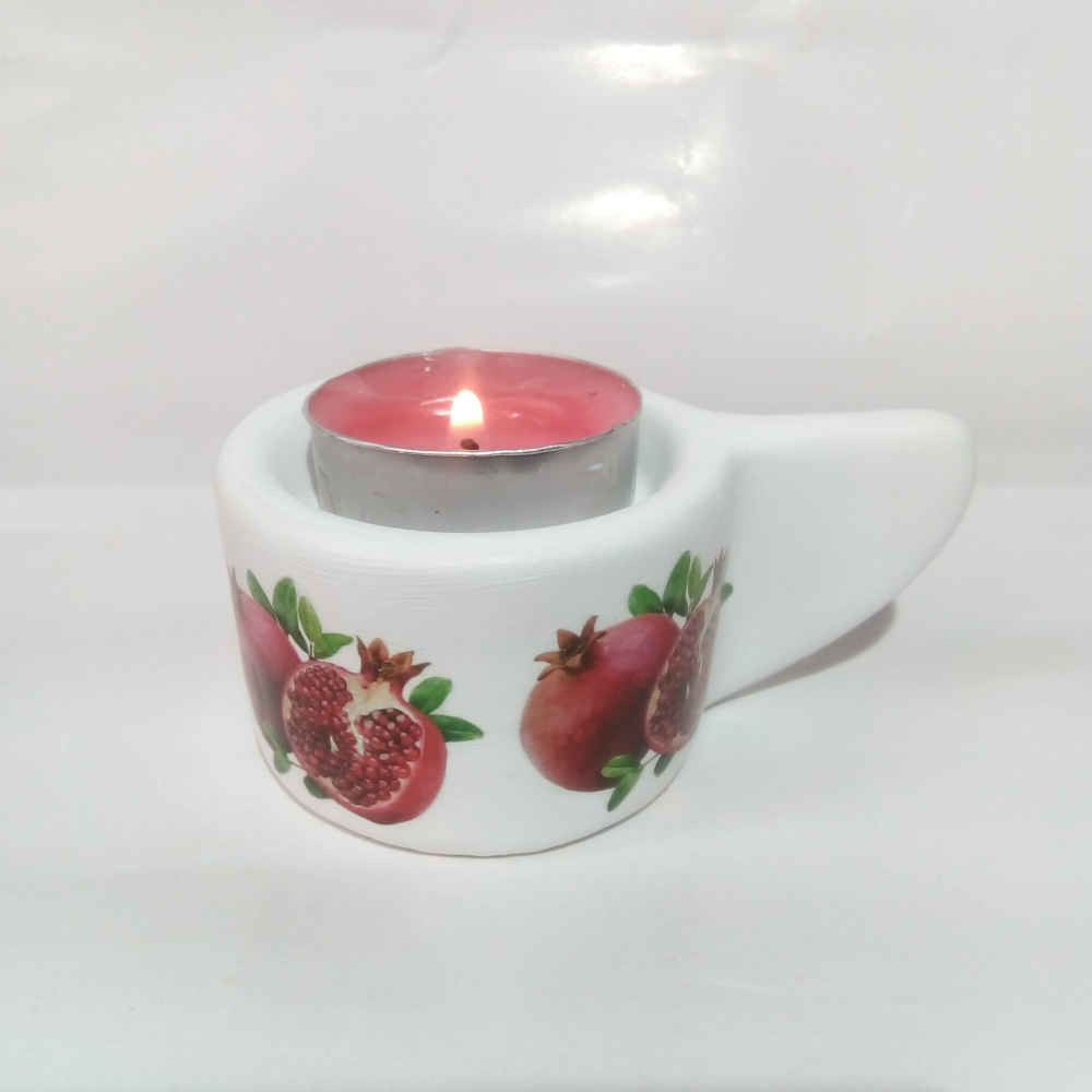 石膏茶蜡烛灯 2 件套 – Anar 款