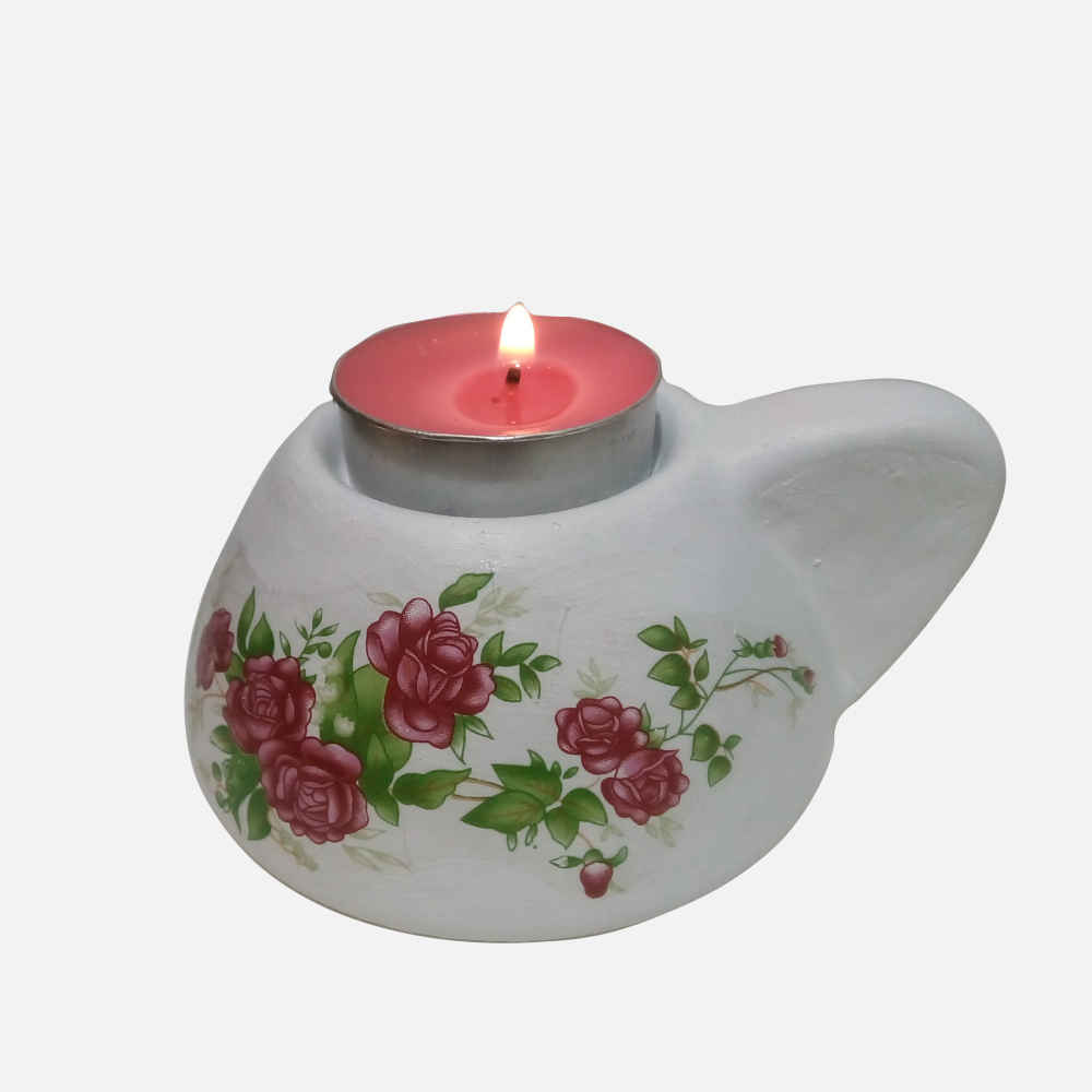 石膏茶蜡烛灯 2 件套 – Roya 款