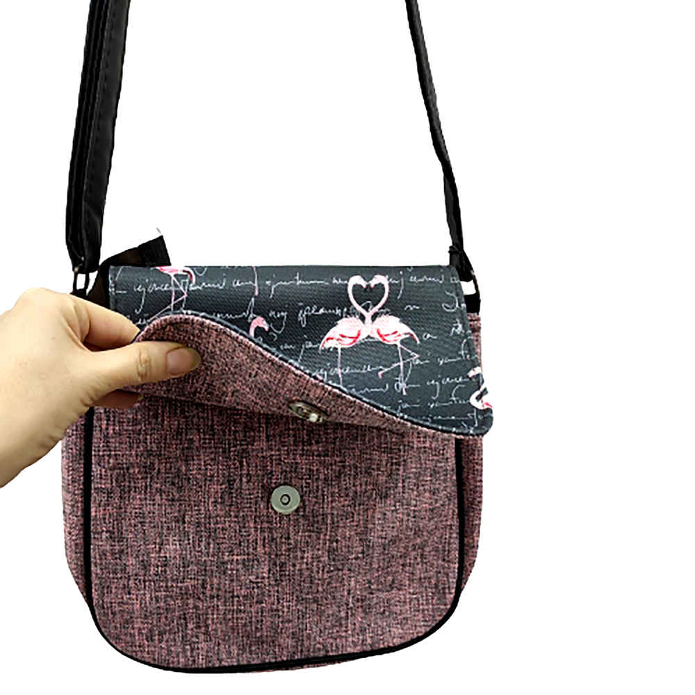 波西米亚风斜挎单肩包与披肩套装 – 火烈鸟设计