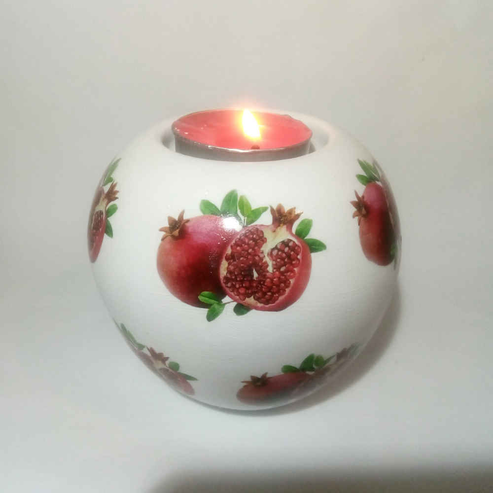 石膏茶蜡烛灯 – Anar 款