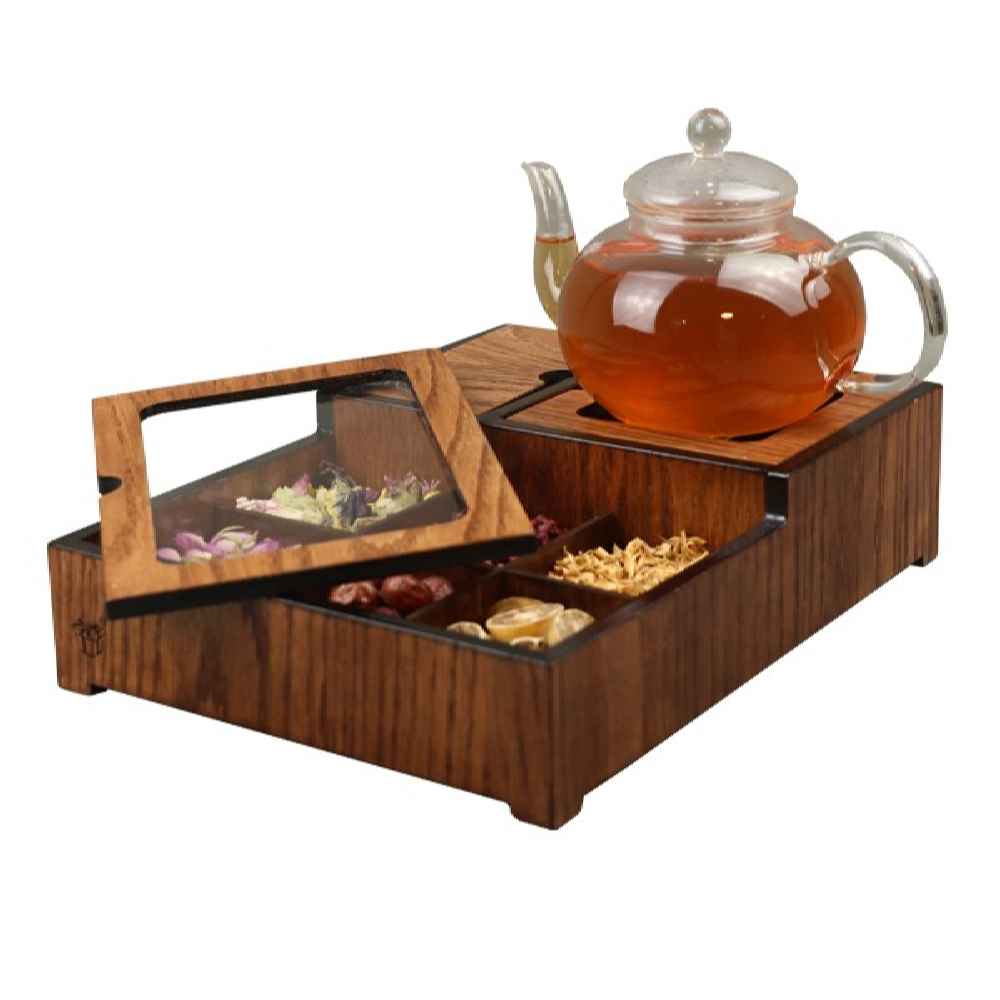 带加热功能的茶叶盒,适用于草本茶与经典茶