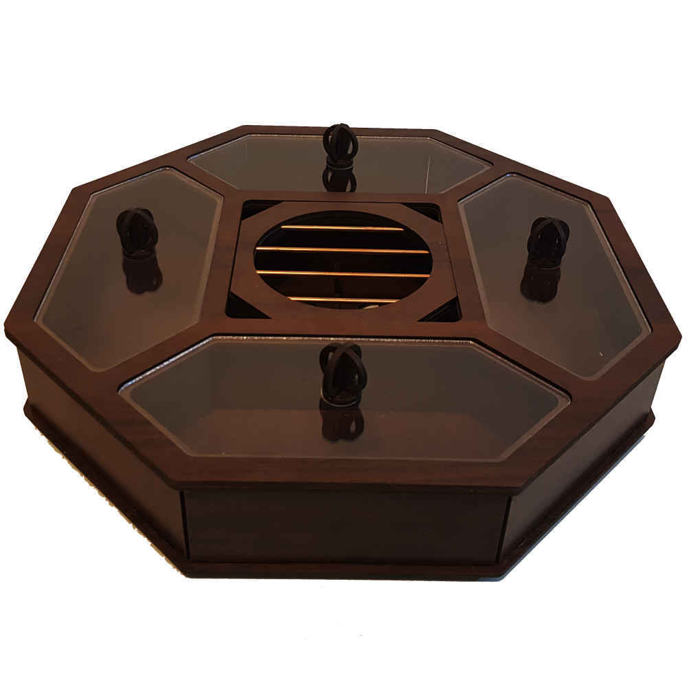 木质茶包收纳盒,带加热器 Delara