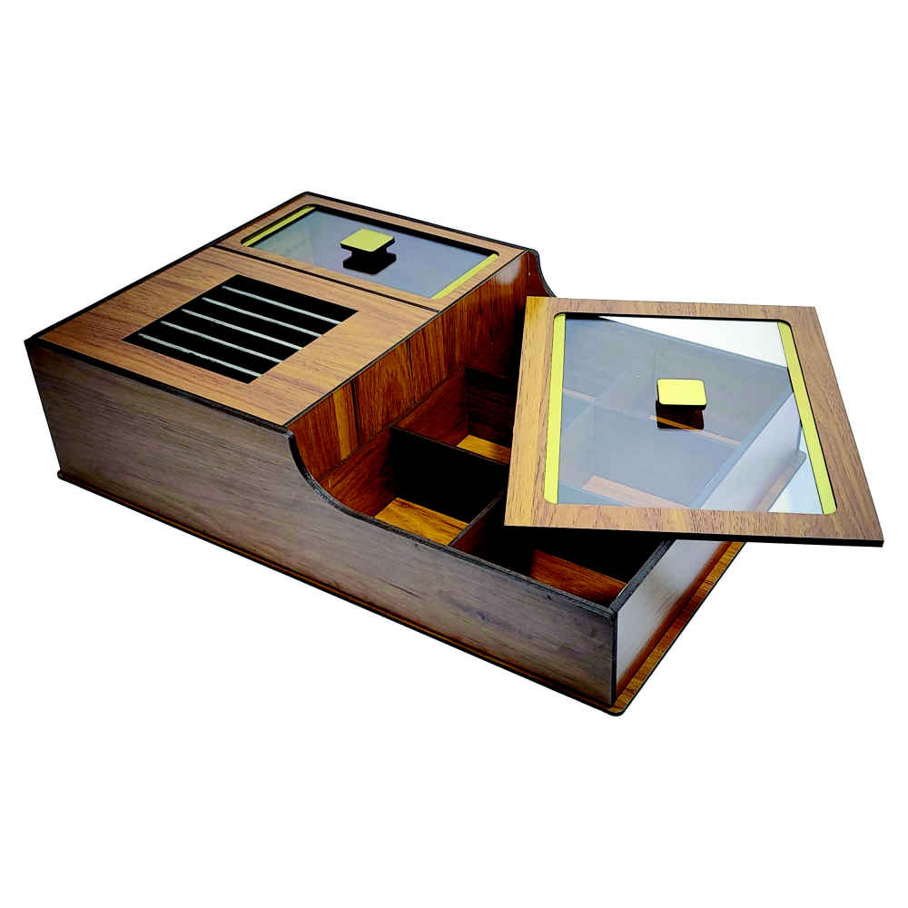 手工茶叶收纳盒,配内置加热器