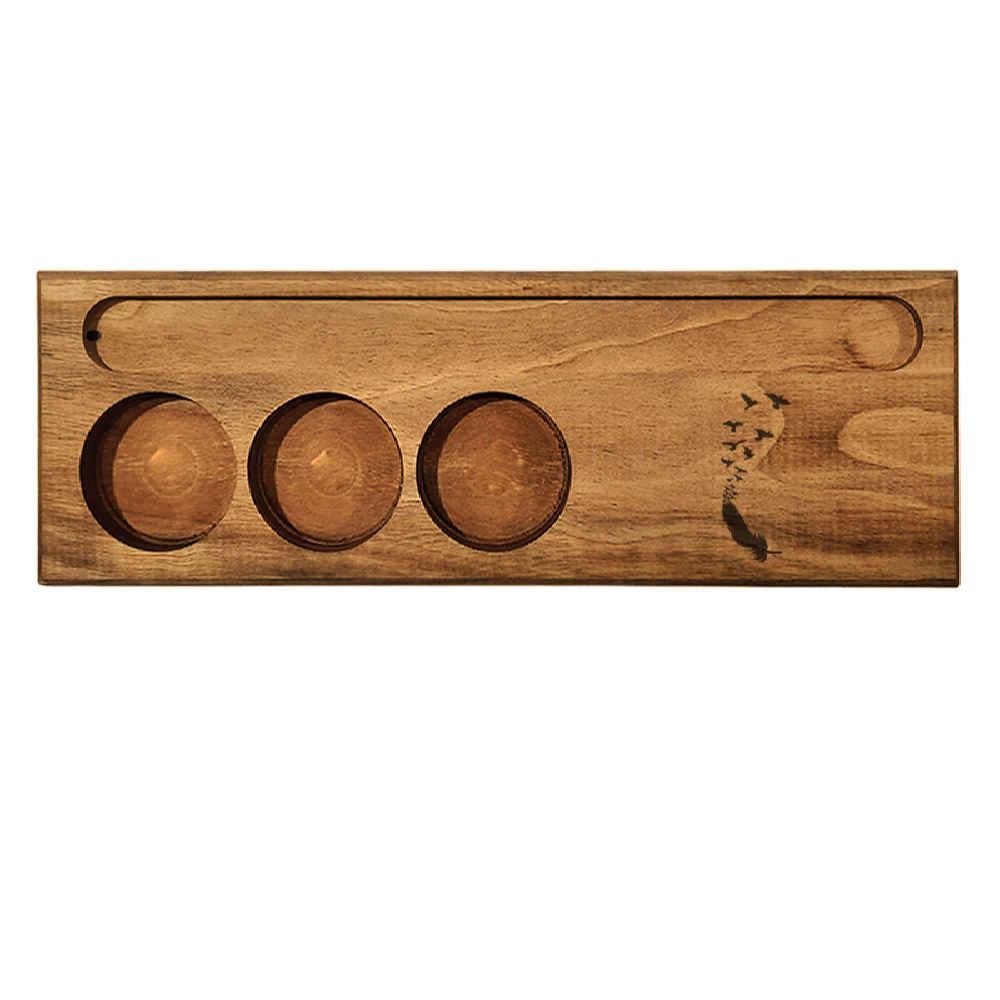 Main image of 乡村木质小蜡烛台桌面装饰 波斯款 Par