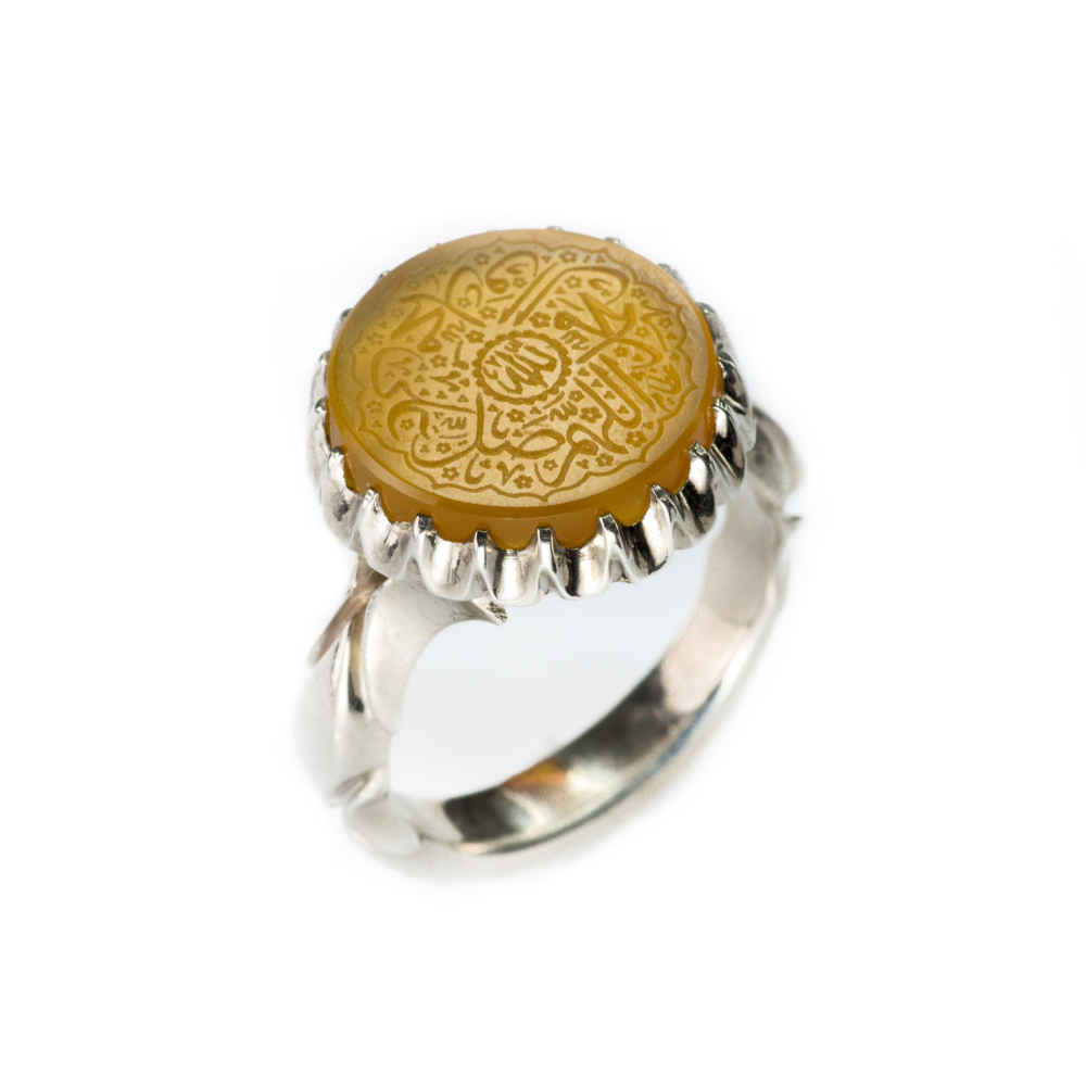 Main image of 伊斯兰也门红玛瑙银戒指 男款 – Salawat