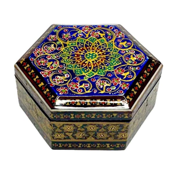 手工木质首饰盒 – 波斯哈塔姆工艺 Hatam 款