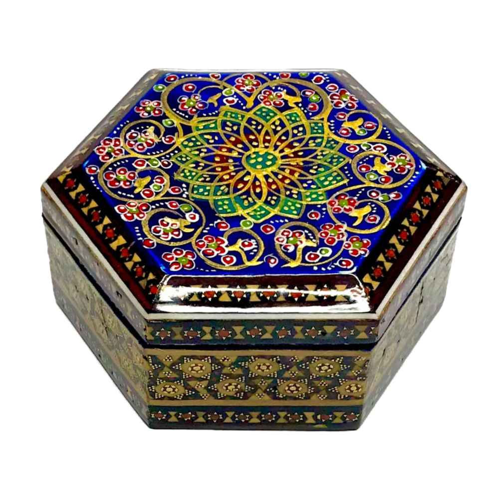 Main image of 手工木质首饰盒 – 波斯哈塔姆工艺 Hatam 款