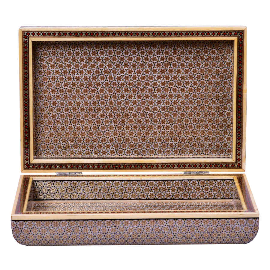 手工木质首饰盒 – 波斯哈塔姆工艺 Nafis 款