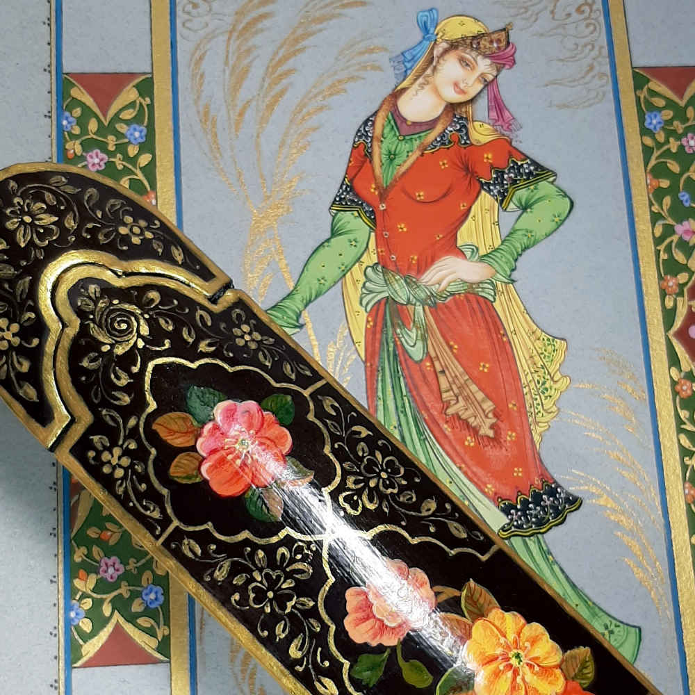 手工木质笔盒 – 通用款 Khatamkari