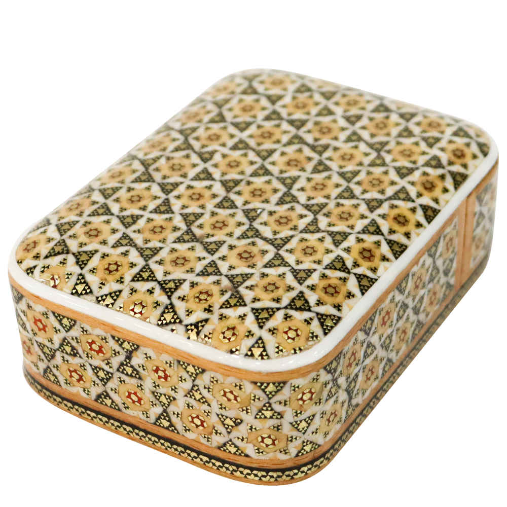 Main image of 波斯木质扑克牌盒 – 哈塔姆珐琅 Hana 款