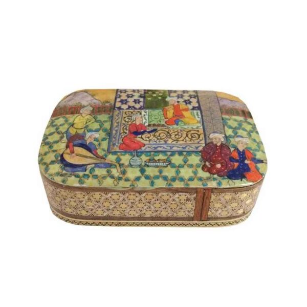 木质名片盒 – 灵感来源于波斯镶嵌工艺 Maktab 款