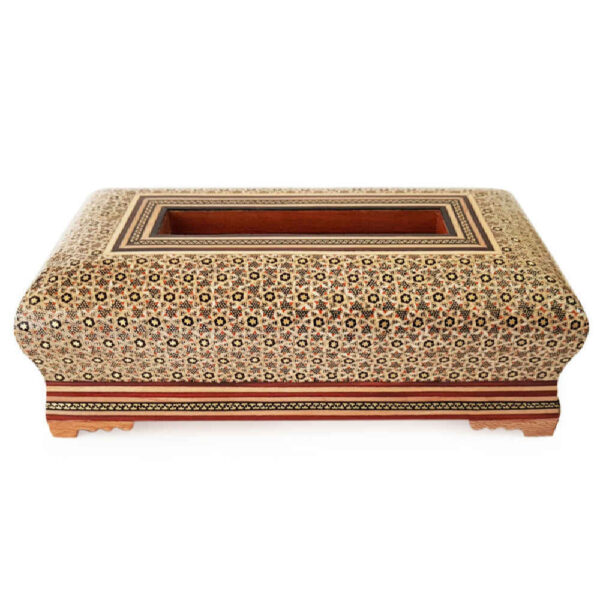 手工波斯木质纸巾盒套 – 哈塔姆工艺 Arshida 款