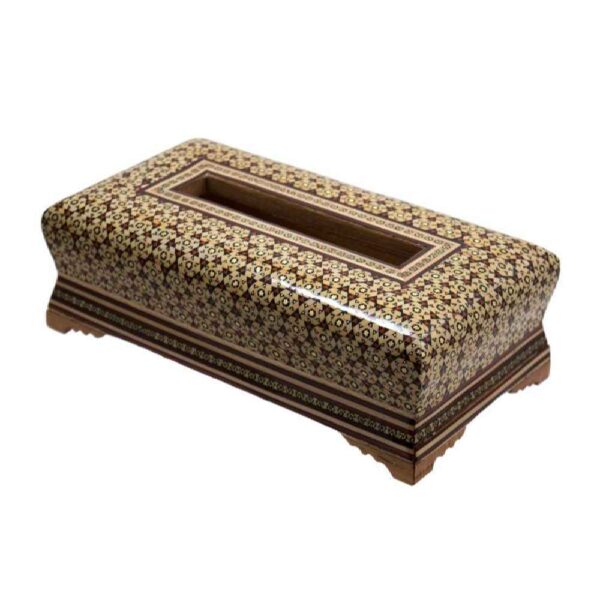 手工波斯木质纸巾盒套 – 哈塔姆工艺 Aryan 款
