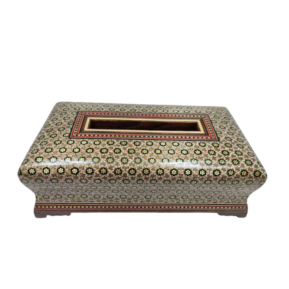 Main image of 手工波斯木质纸巾盒套 – 哈塔姆工艺 Atash 款