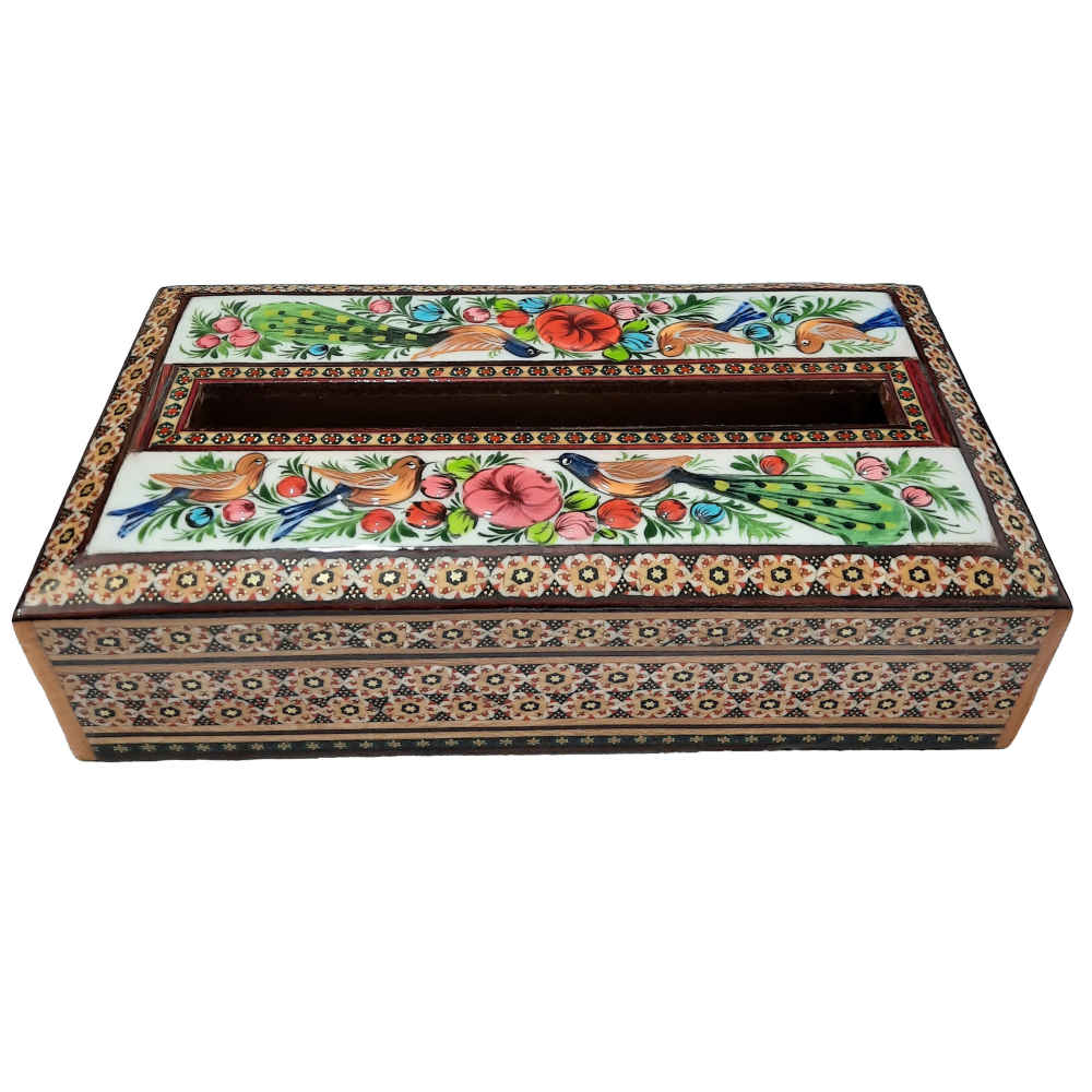 Main image of 手工波斯木质纸巾盒套 – 哈塔姆工艺 Chavosh 款