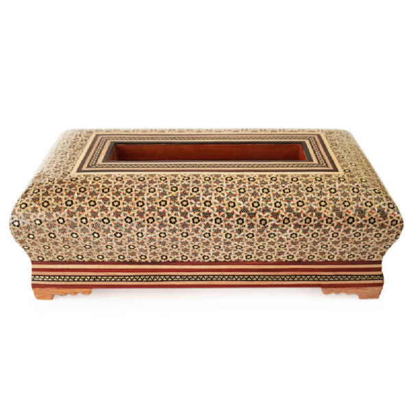 手工波斯木质纸巾盒套 – 哈塔姆工艺 Javaneh 款