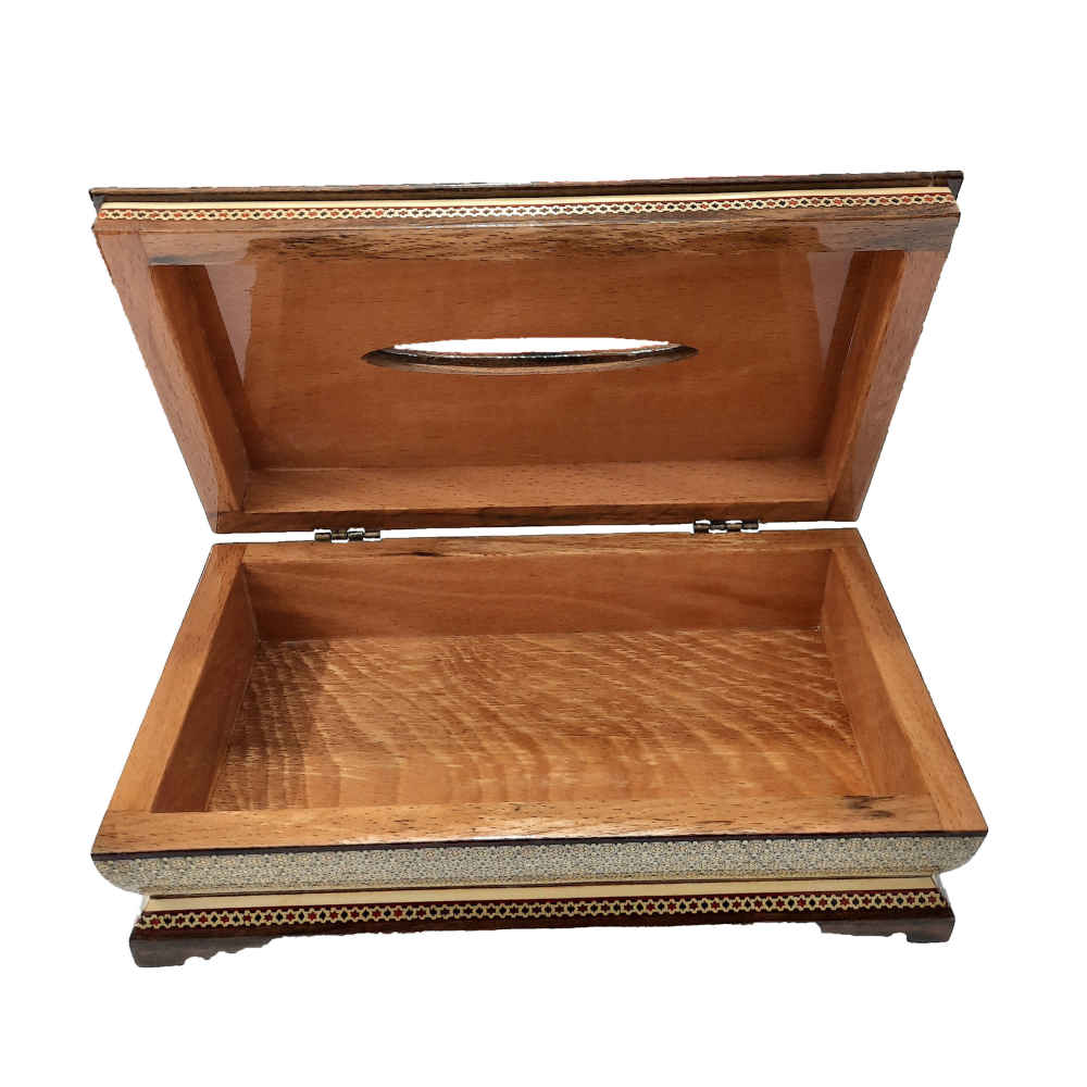 手工波斯木质纸巾盒套 – 哈塔姆工艺 Kolbeh 款