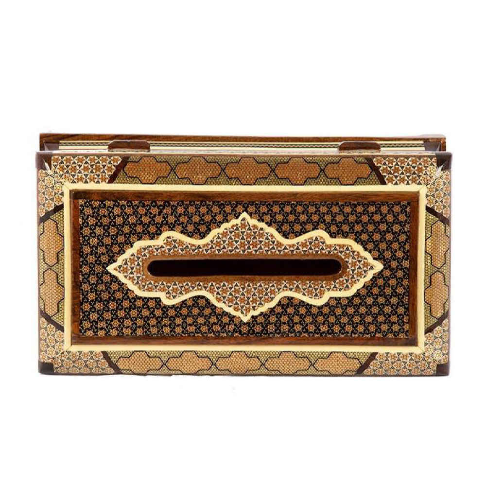 手工波斯木质纸巾盒套 – 哈塔姆工艺 Maral 款