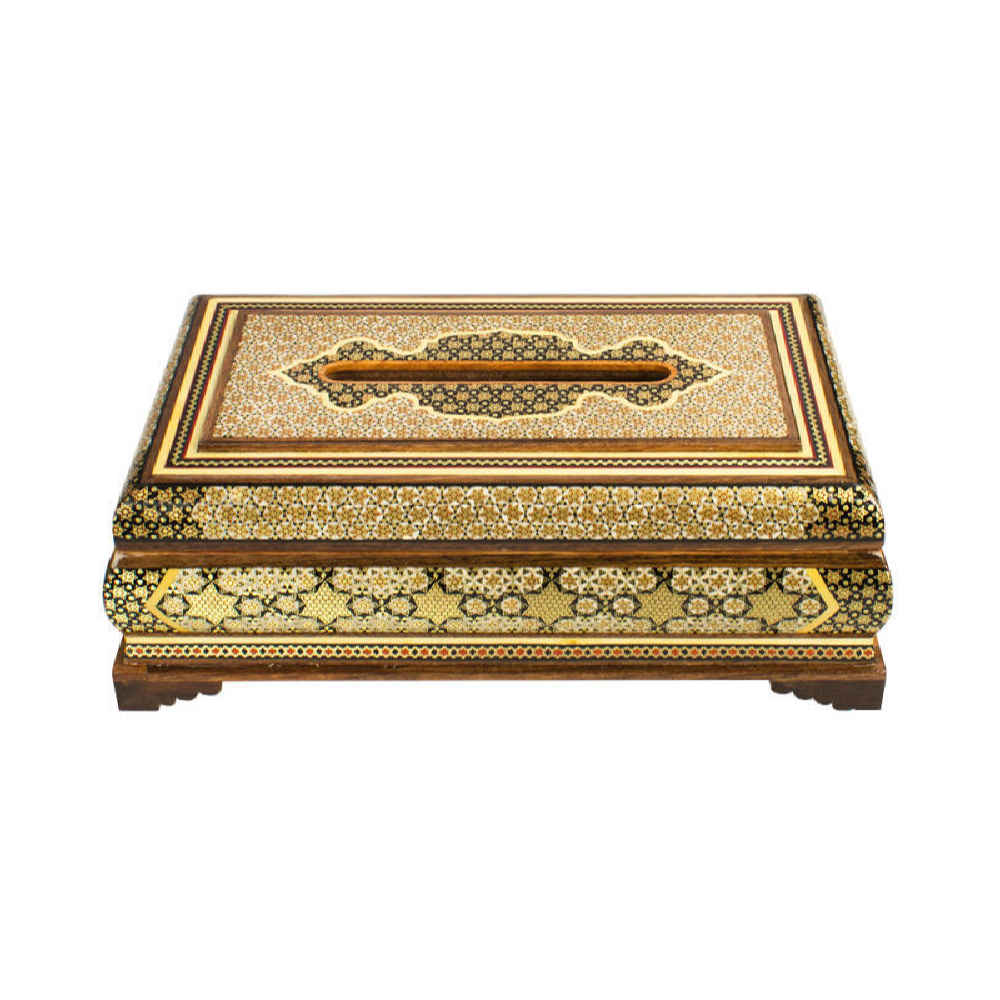 Main image of 手工波斯木质纸巾盒套 – 哈塔姆工艺 Shabnam 款