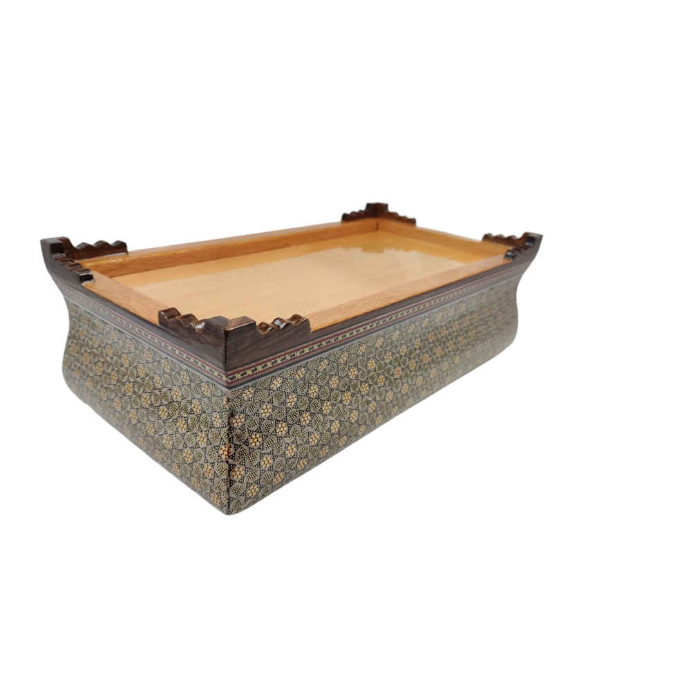 手工波斯木质纸巾盒套 – 哈塔姆工艺 Taban 款