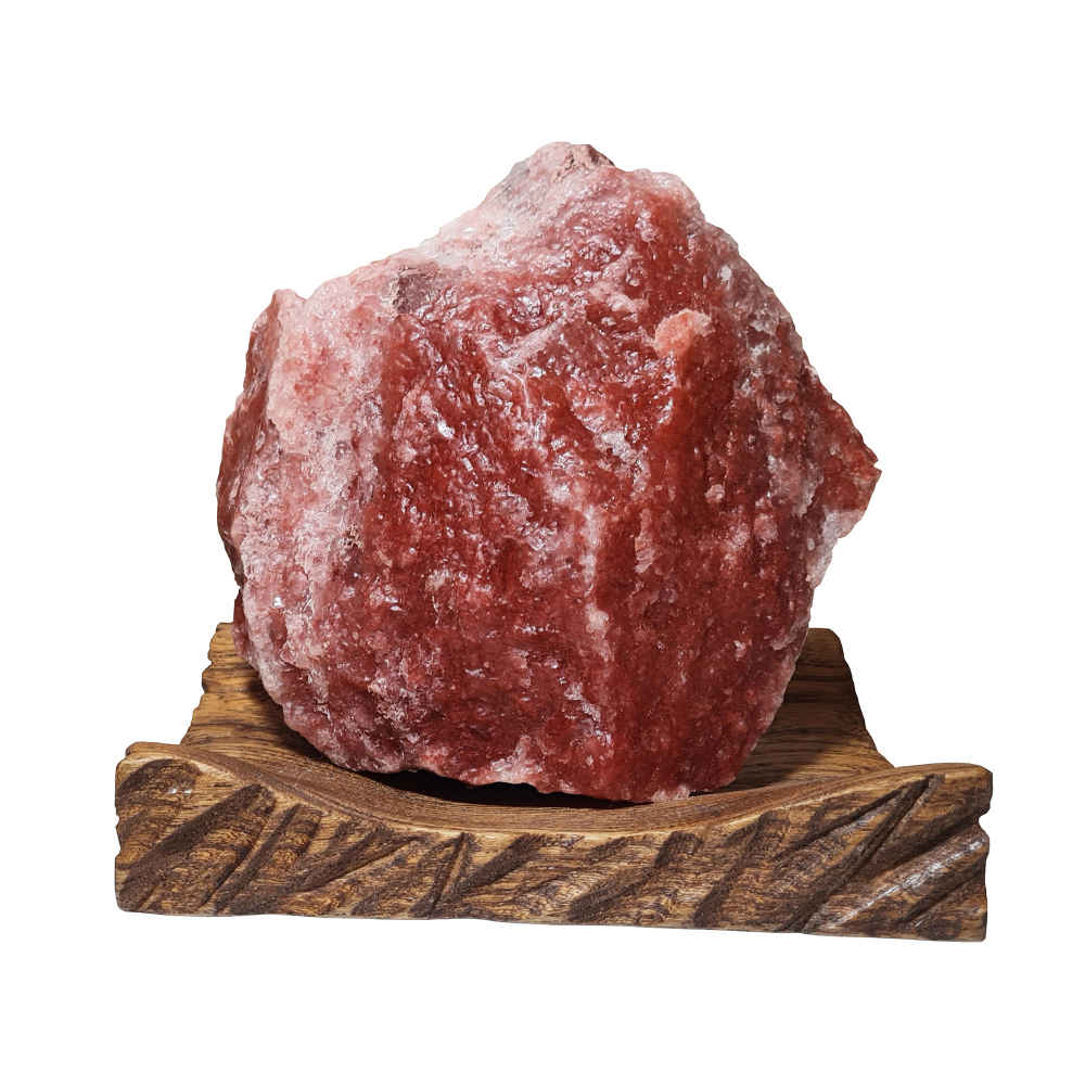 Main image of 波斯光辉盐灯 – 手工制作，木质底座（Azarakhsh 模型）