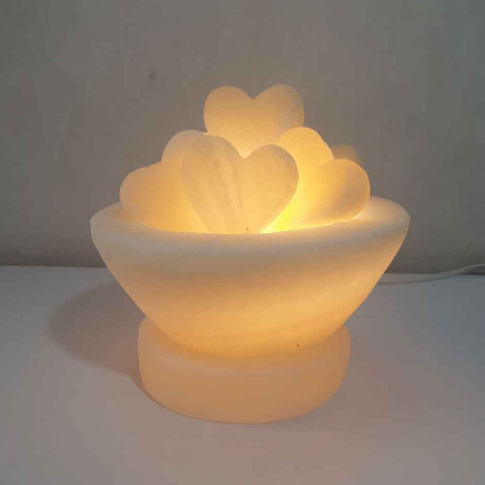 波斯碗形盐灯 – Love 模型，心形盐块