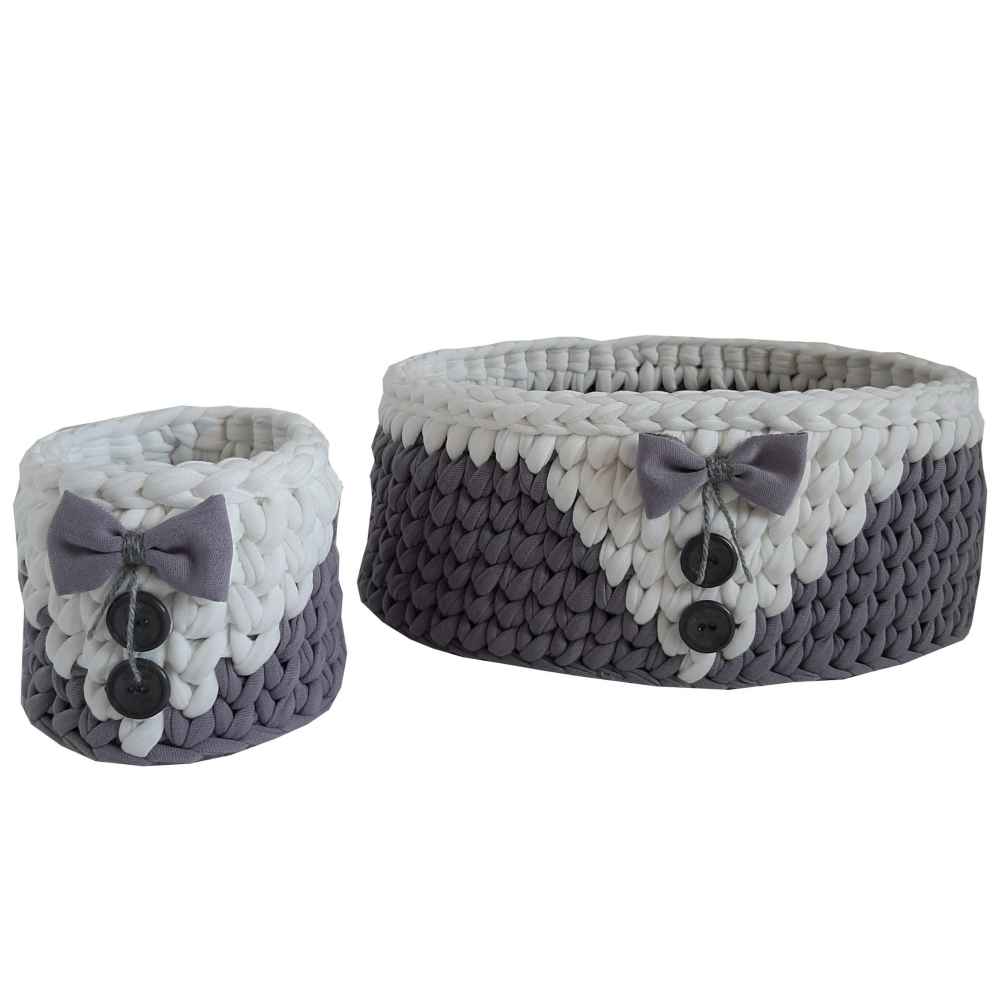 Main image of Dara 款两件套毛线钩针收纳篮