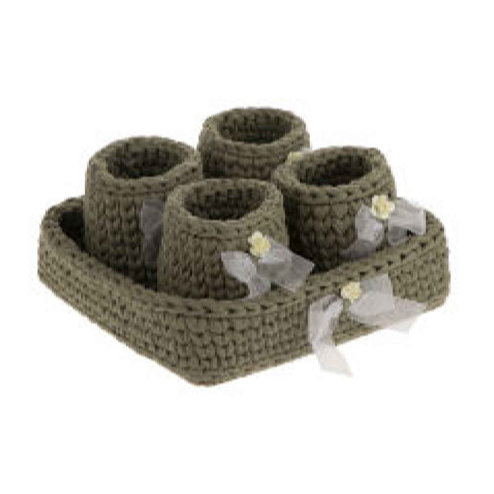 Main image of Nahal 款五件套毛线钩针收纳篮