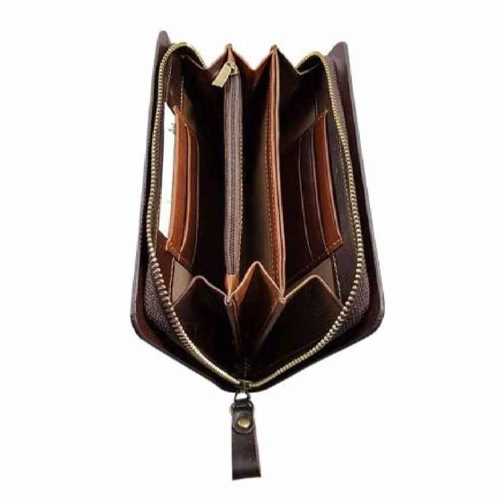 波斯皮革长款女士钱包 – Alma 设计