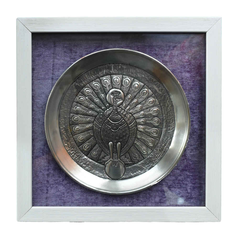 Main image of 波斯装饰性雕花铜盘——Tavoos（孔雀）