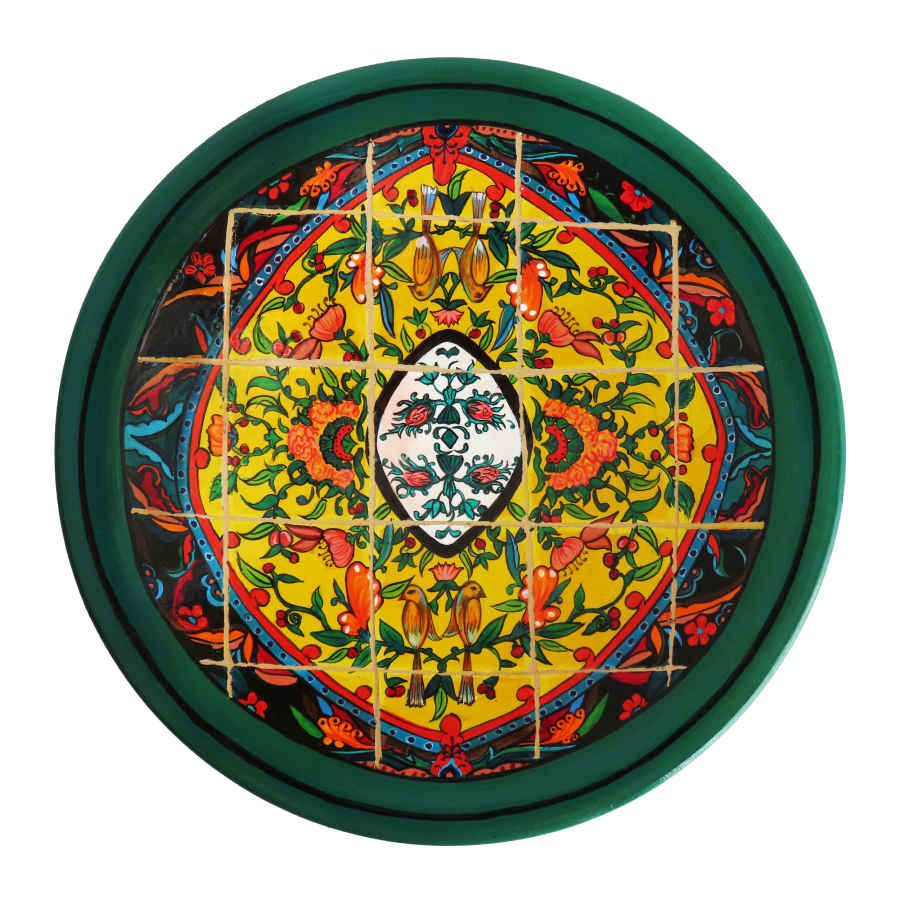 Main image of 波斯装饰陶瓷盘 手绘 瓷砖图案