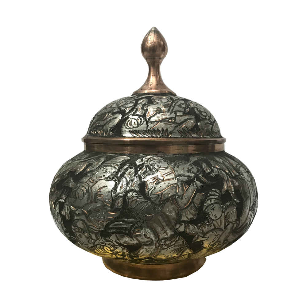 Main image of 手工波斯雕刻铜制糖碗 Bazm 款