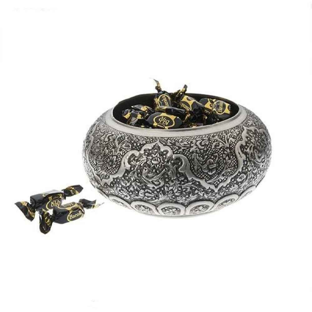 手工波斯雕刻铜制糖碗 Nima 款