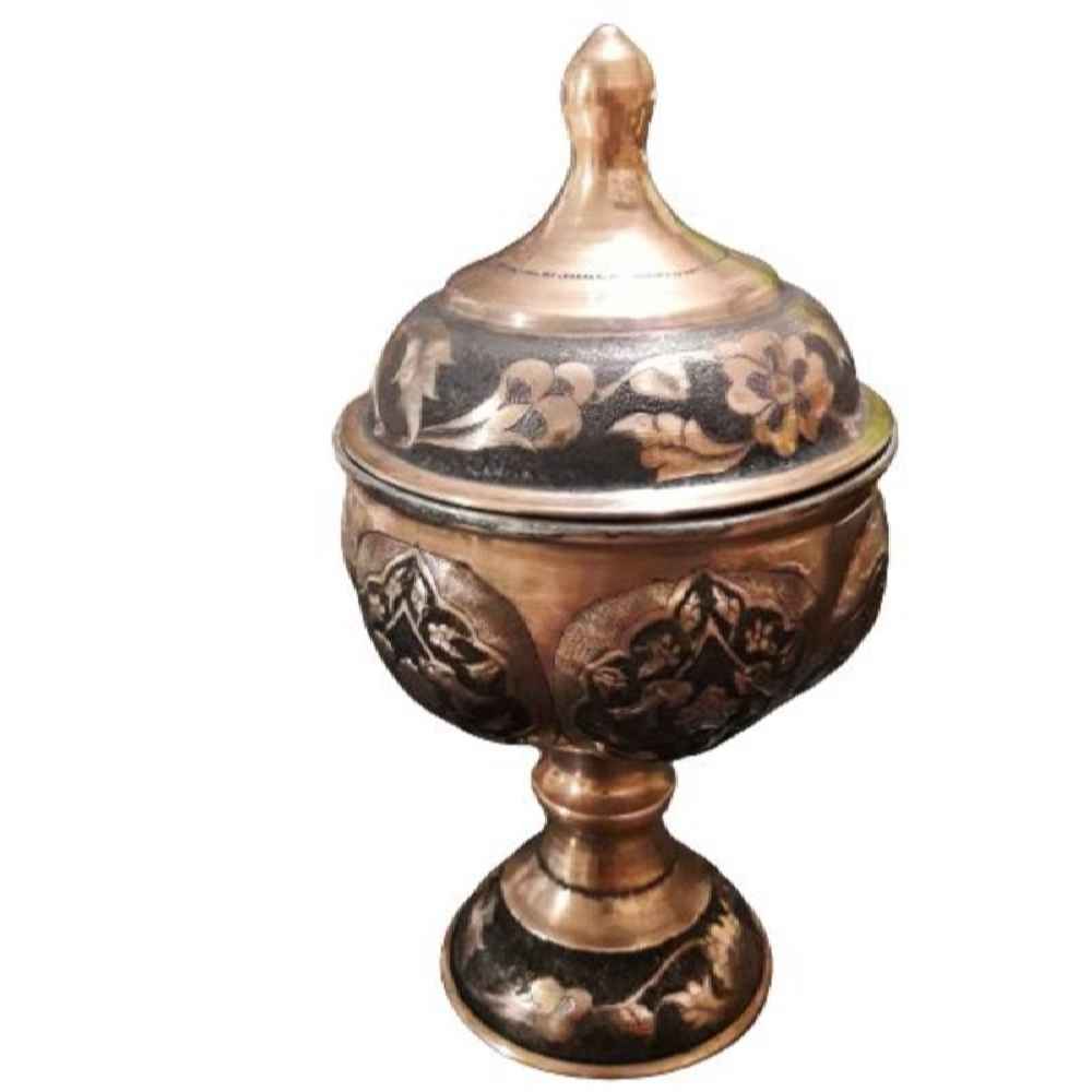 手工波斯雕刻铜制糖碗 Pars 款