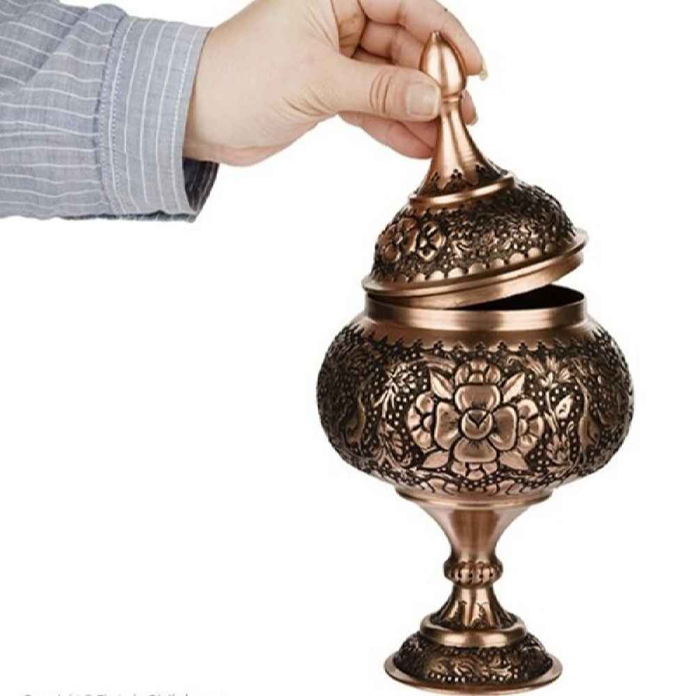 手工波斯雕刻铜制糖碗 Raha 款