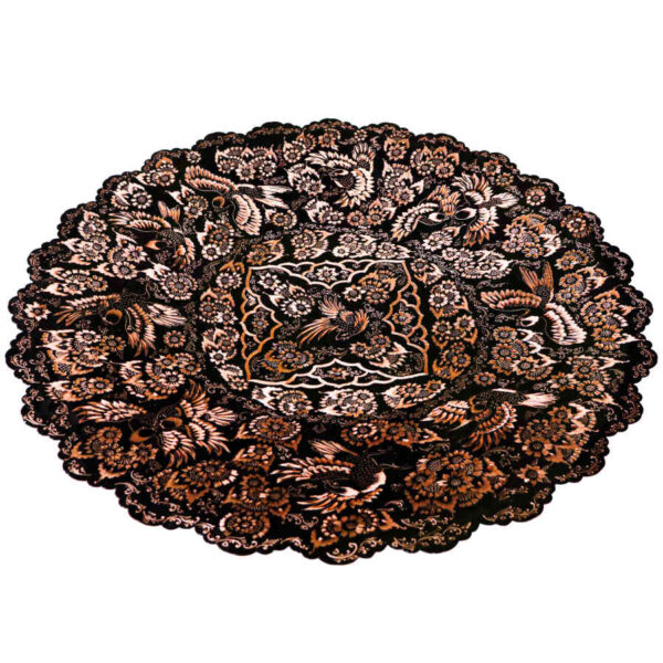 装饰性铜托盘——波斯手工雕刻工艺：Diamond（钻石）