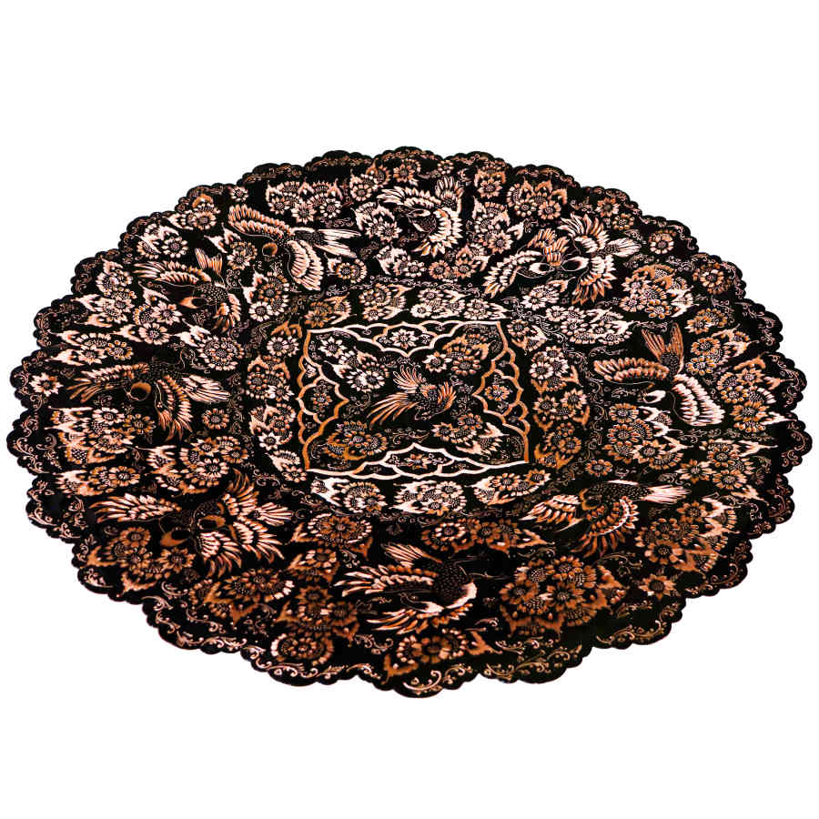 Main image of 装饰性铜托盘——波斯手工雕刻工艺：Diamond（钻石）