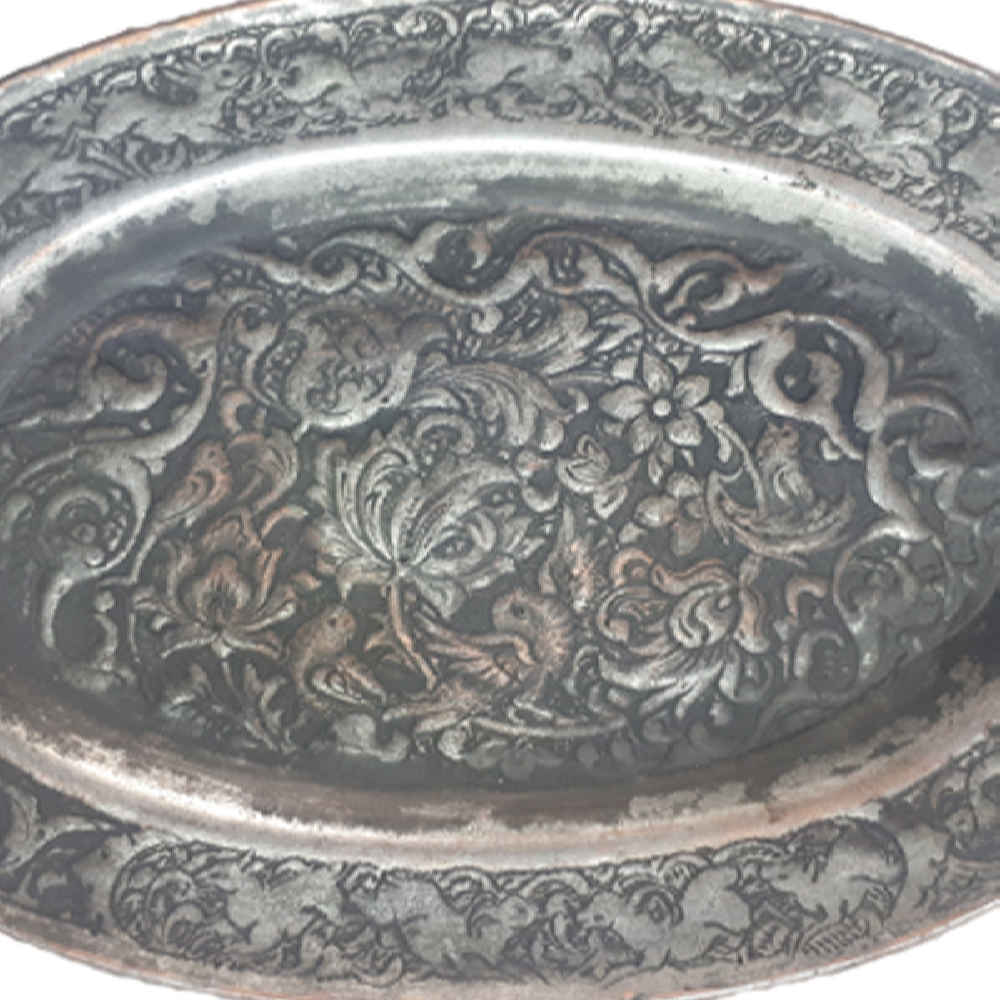 装饰性铜托盘——波斯手工雕刻工艺：Tima