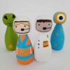 Thumbnail 2: 《手工木制挂钩娃娃 — 宇航员 | 太空主题玩具》