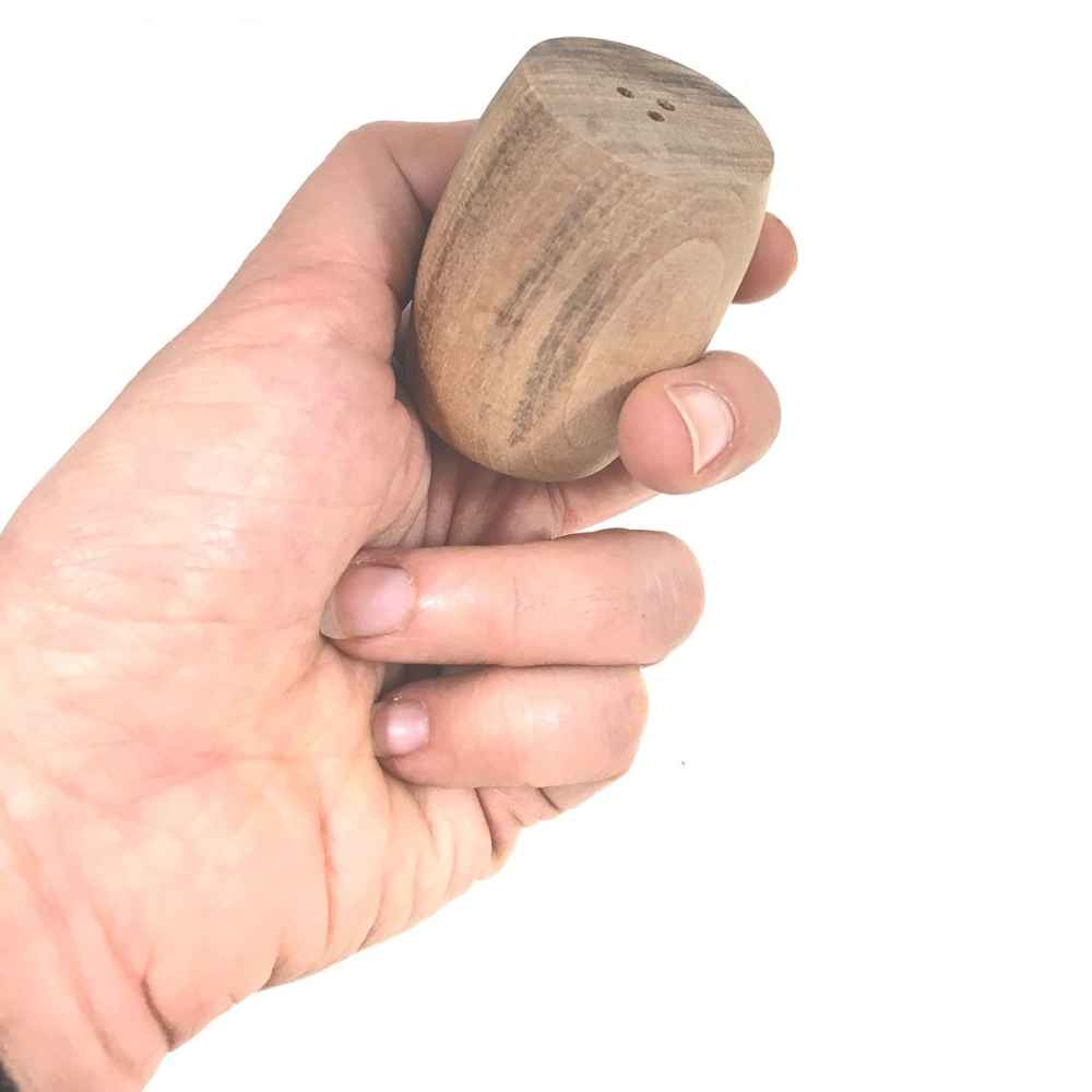 木质盐和胡椒调味罐套装 – Laleh（3 件装）