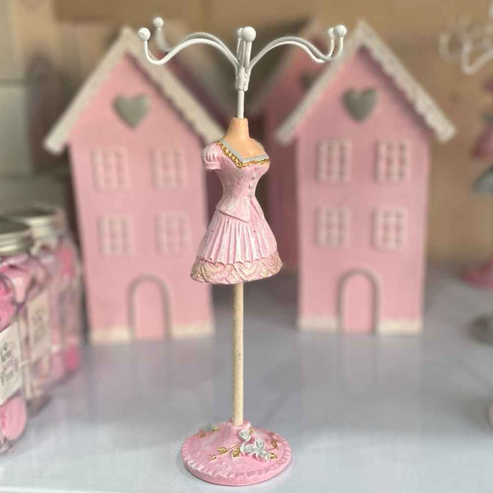 创意首饰收纳架 – 型号粉色人体模特