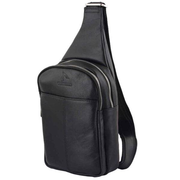 奢华手工皮革单肩斜挎包 – Barez 款