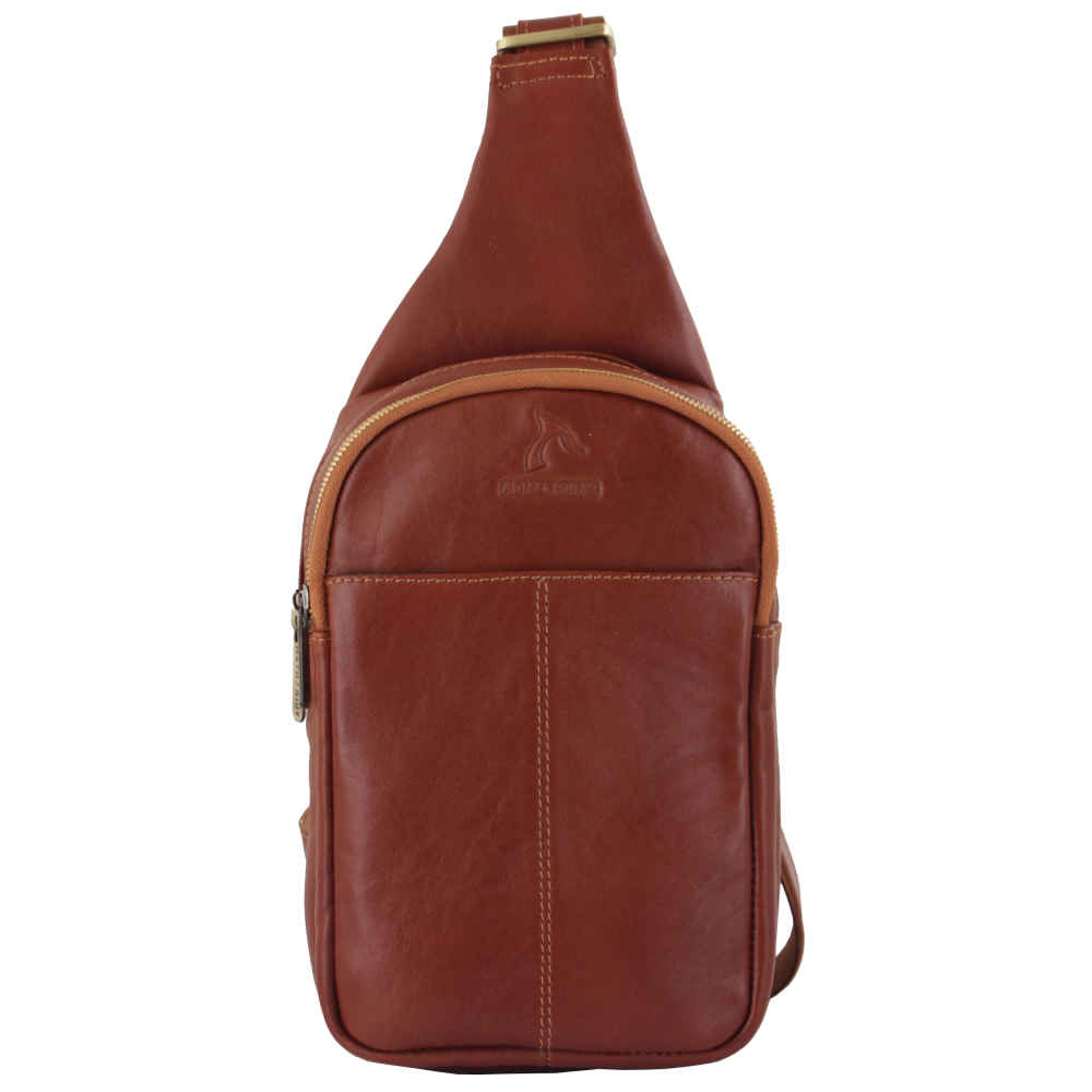 奢华手工皮革单肩斜挎包 – Barez 款