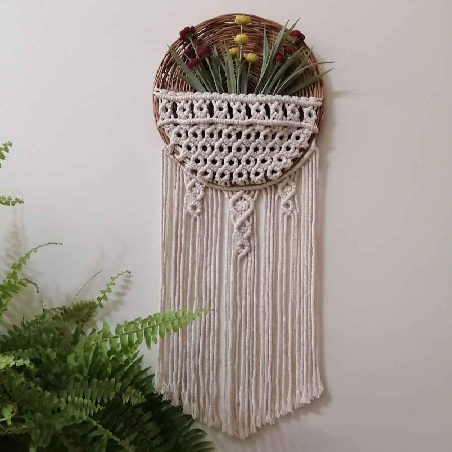 波西米亚风编绳挂毯艺术 – Diamond