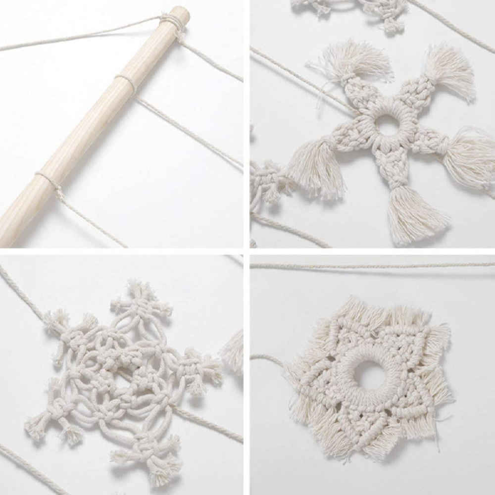 波西米亚风编绳挂毯艺术 – Snow