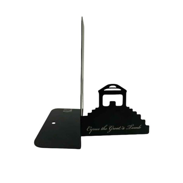 居鲁士大帝陵墓设计波斯金属艺术书挡 – 历史爱好者的理想选择