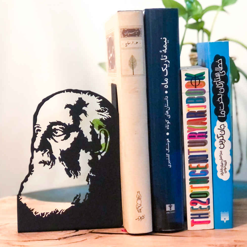 胡尚·埃布特哈吉肖像波斯金属艺术书挡 – 波斯文学爱好者的理想之选