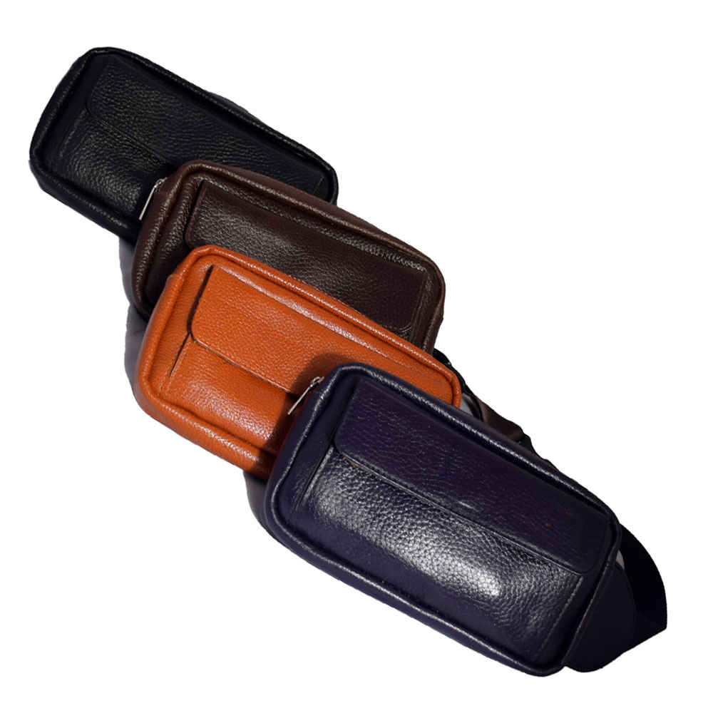 真皮腰包，配可调节腰带（男士款） – 日常随身方案