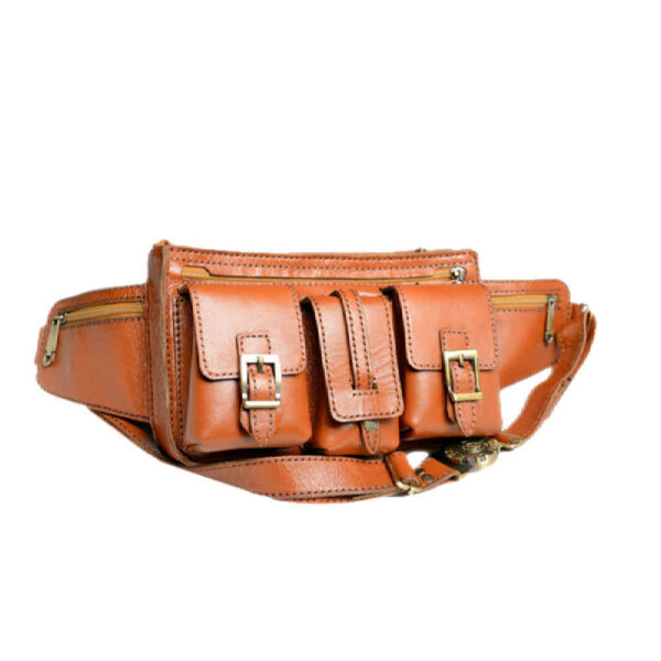 真皮腰包，配可调节腰带（男士款） – 户外活动首选